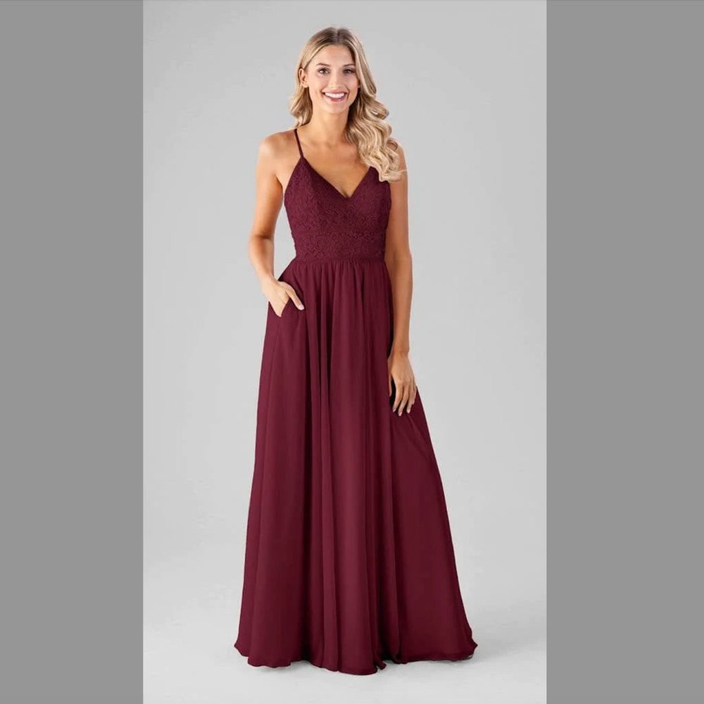 Kennedy Blue Cameron Dress in Bordeaux